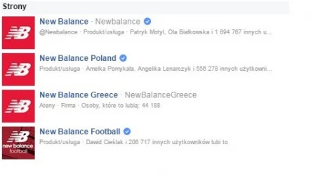new balance swiatowe fanpage facebook